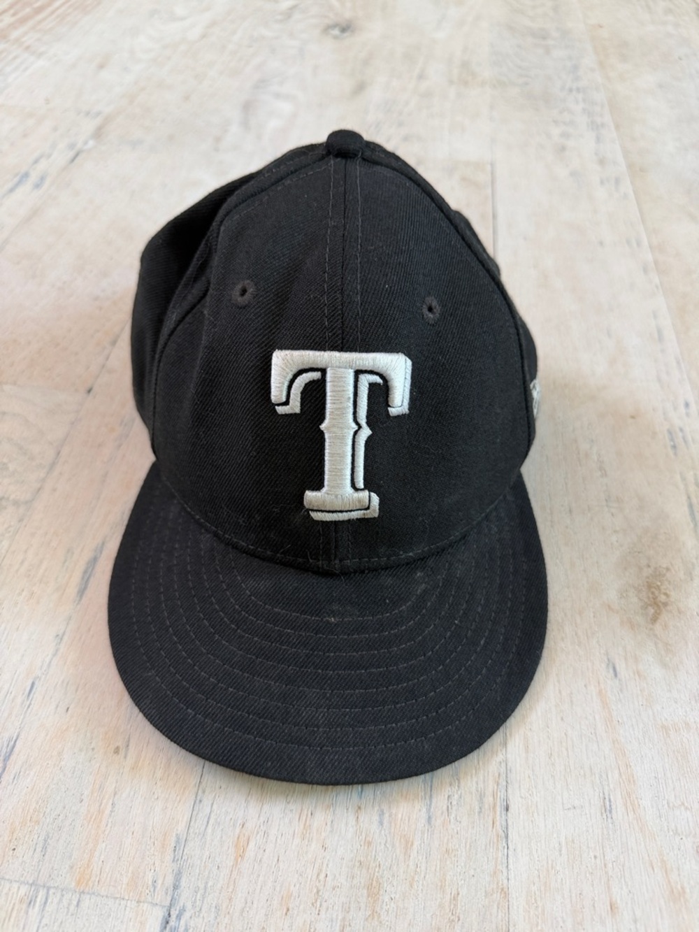 Texas Rangers Baseball Cap with White T Patch